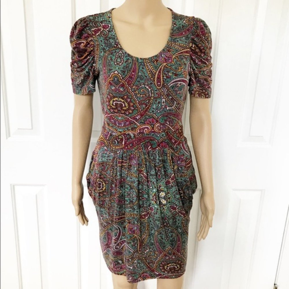 Nieves Lavi Mini Short bible Sleeve Dress S